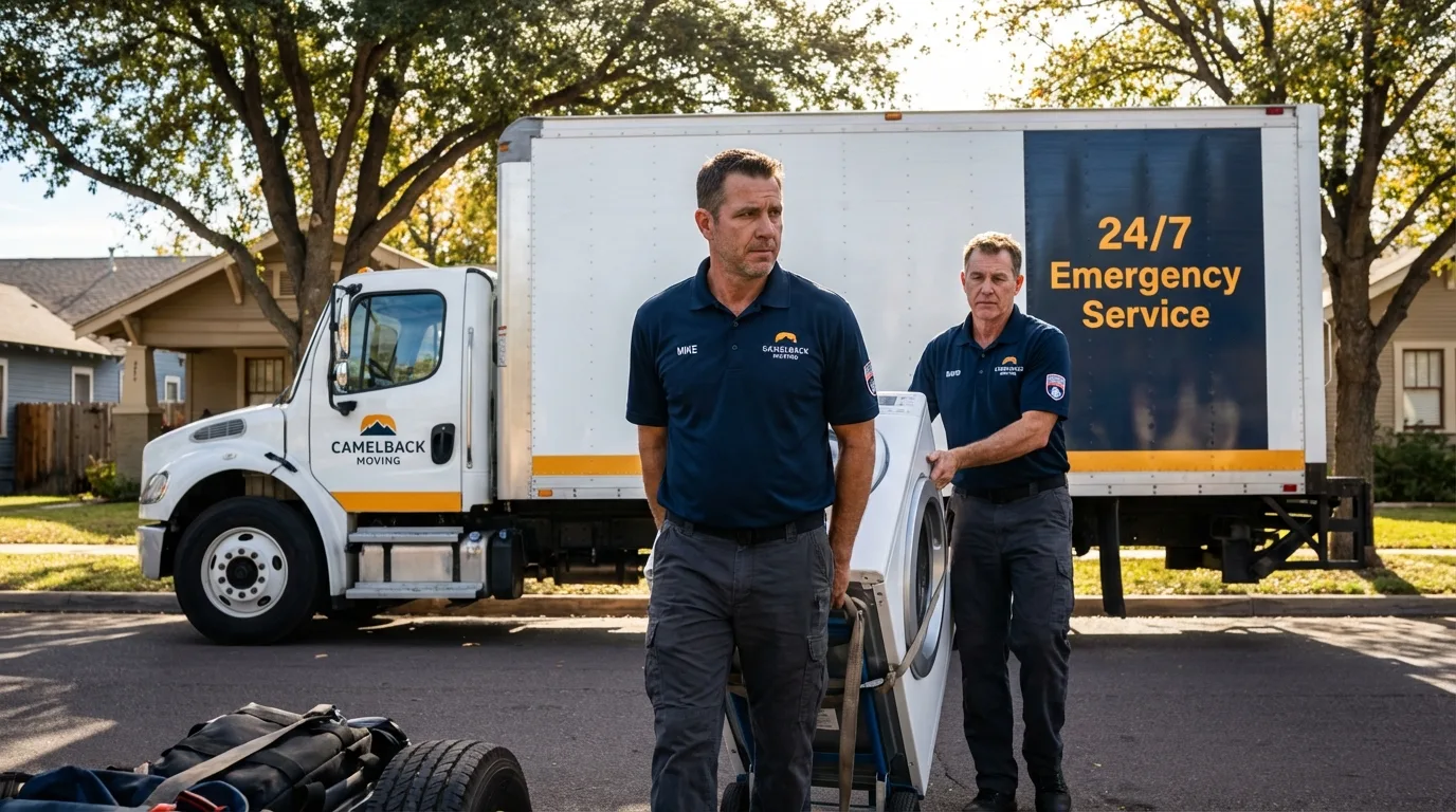 CamelBack Moving crew loading furniture in Burlington, NJ