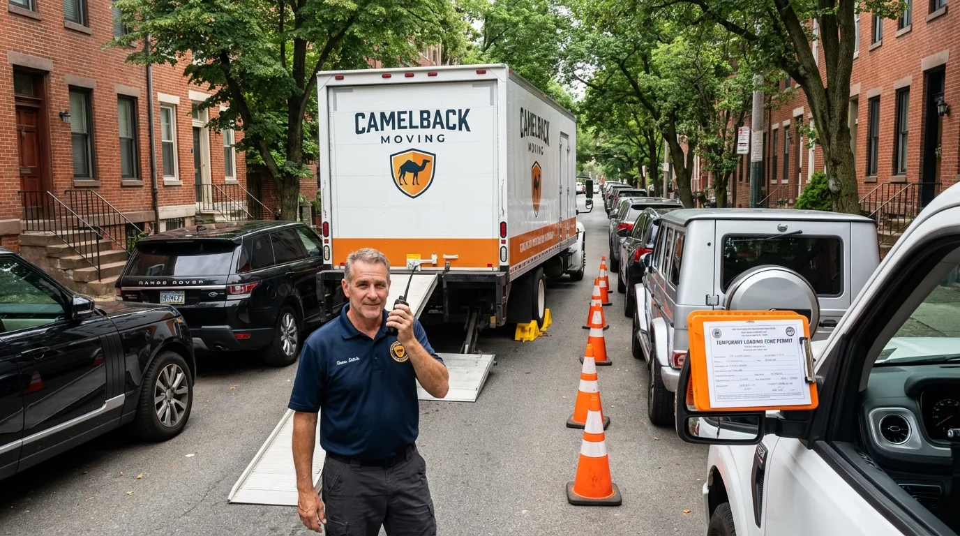 City street loading permit setup in Burlington, NJ